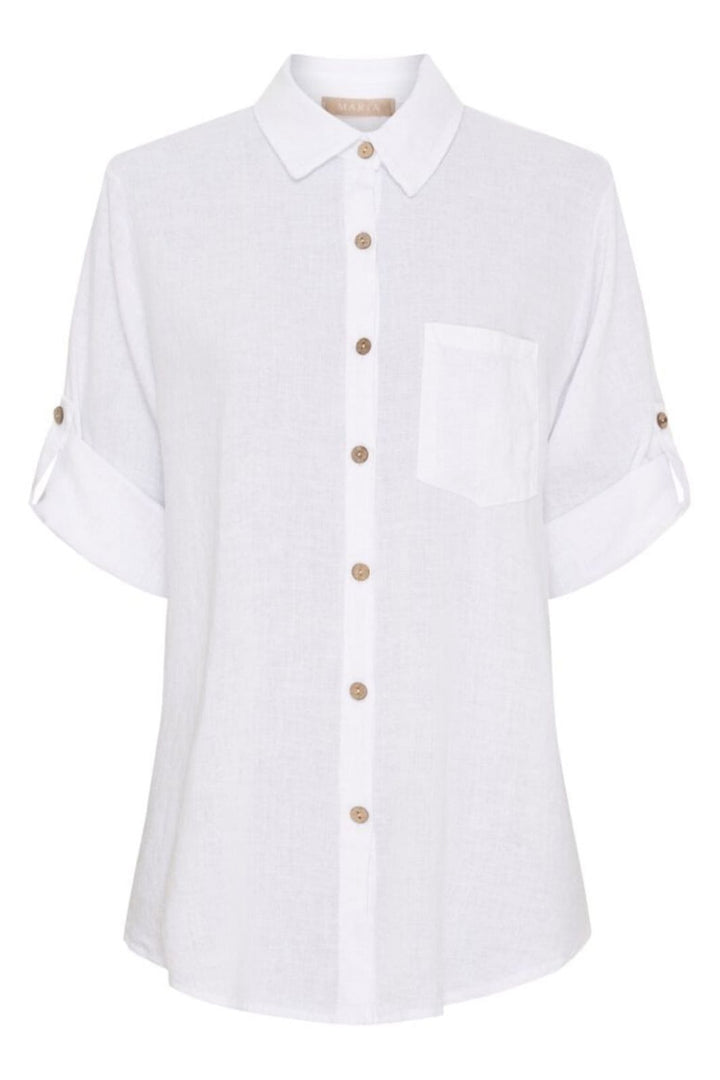 Forudbestilling - Marta Du Chateau - Mdckiara Shirt 258354 - Optical White Skjorter 