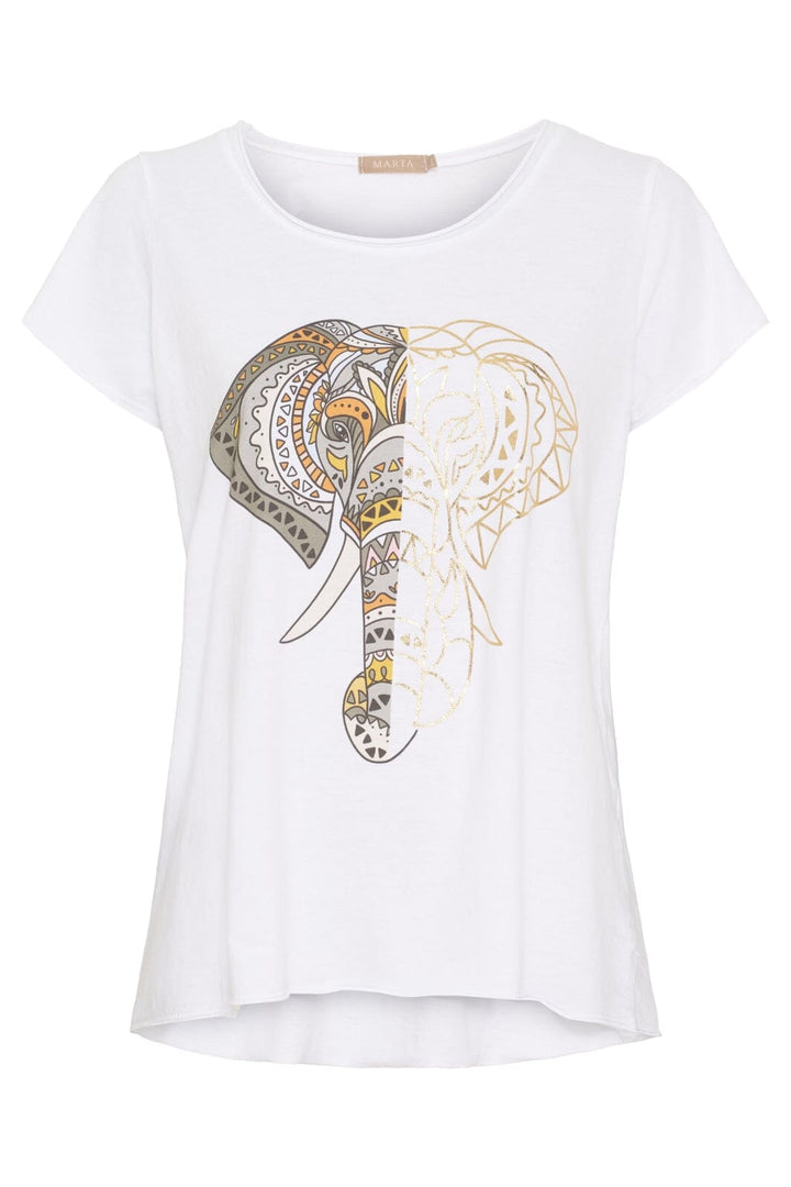 Marta Du Chateau - Mdcmarie T-Shirt 1535 - White Elephant