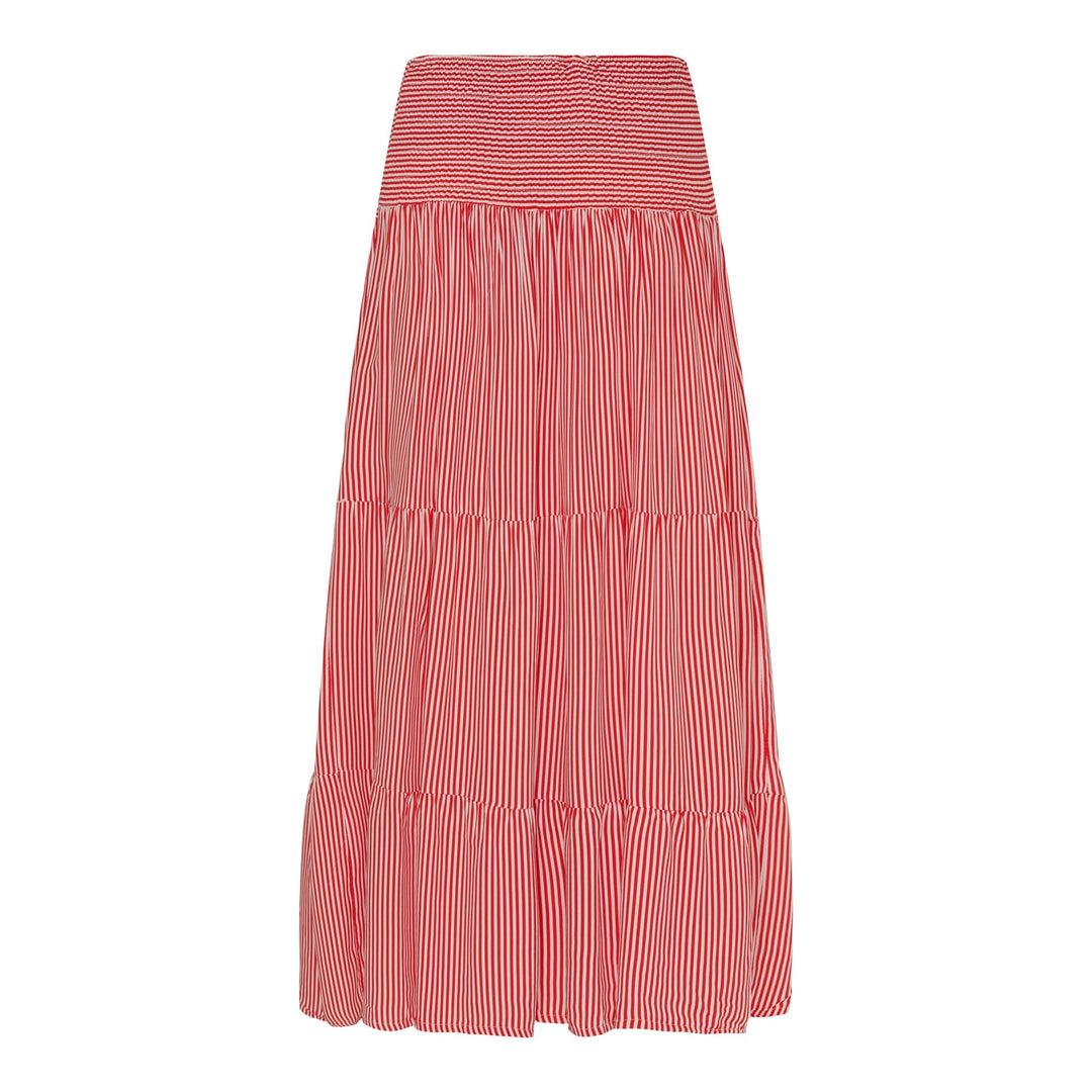 Forudbestilling - Marta Du Chateau - Mdcprincess Skirt - Print Red Stripe Nederdele 