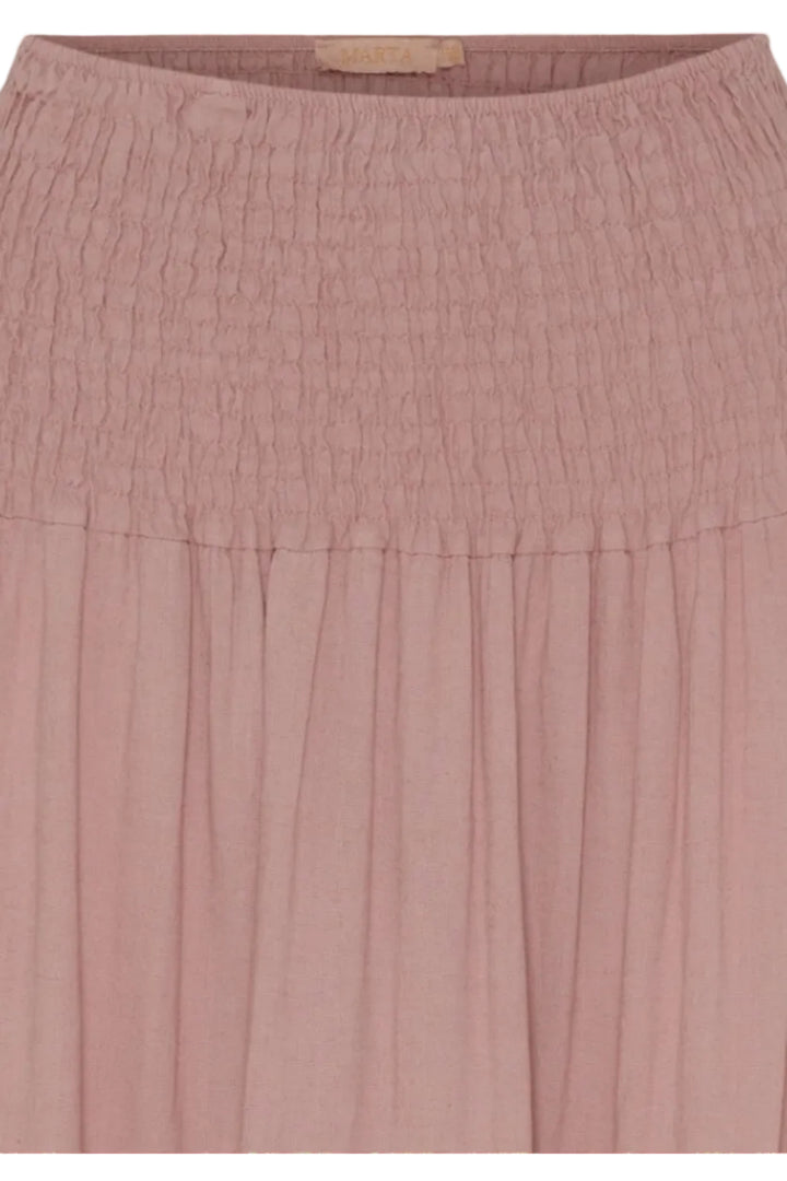 Forudbestilling - Marta Du Chateau - Mdcprincess Skirt - Solid Rosa Blush Nederdele 