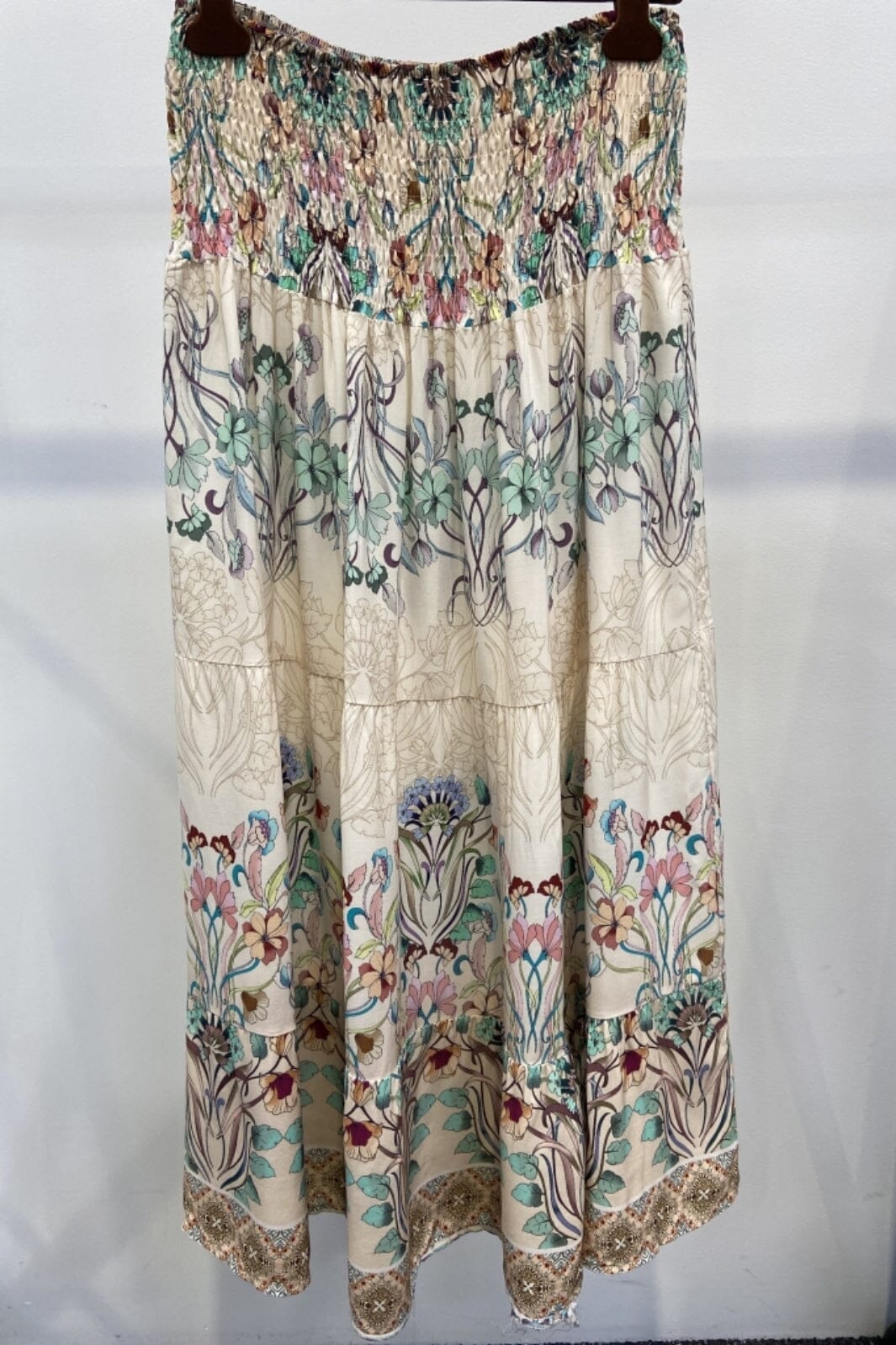 Forudbestilling - Marta Du Chateau - Mdcprincess Skirt - Tpz Print Beige Nederdele 