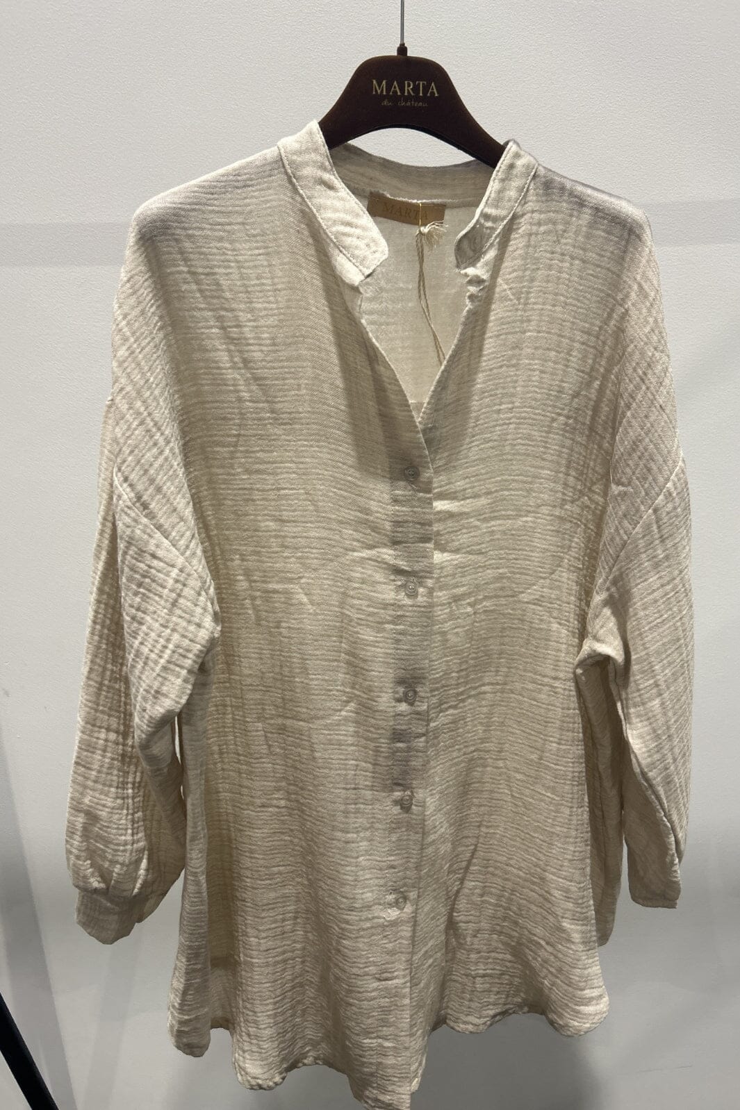 Forudbestilling - Marta Du Chateau - Mdcroxane Shirt - 3 Beige Skjorter 