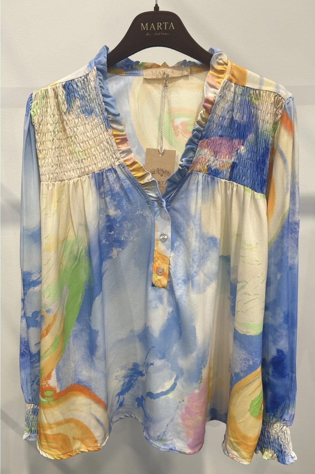 Y.A.S - YasSavanna Long Shirt Dress - Mellow Rose W. Liro Print