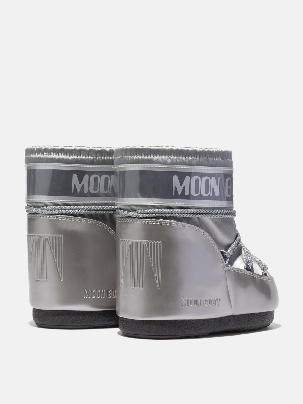 Forudbestilling - Moon Boot - Icon Low Glance Silver Satin - 002 Silver Støvler 