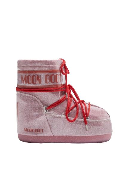 Forudbestilling - Moon Boot - Icon Low Glitter - 003 Pink Støvler 