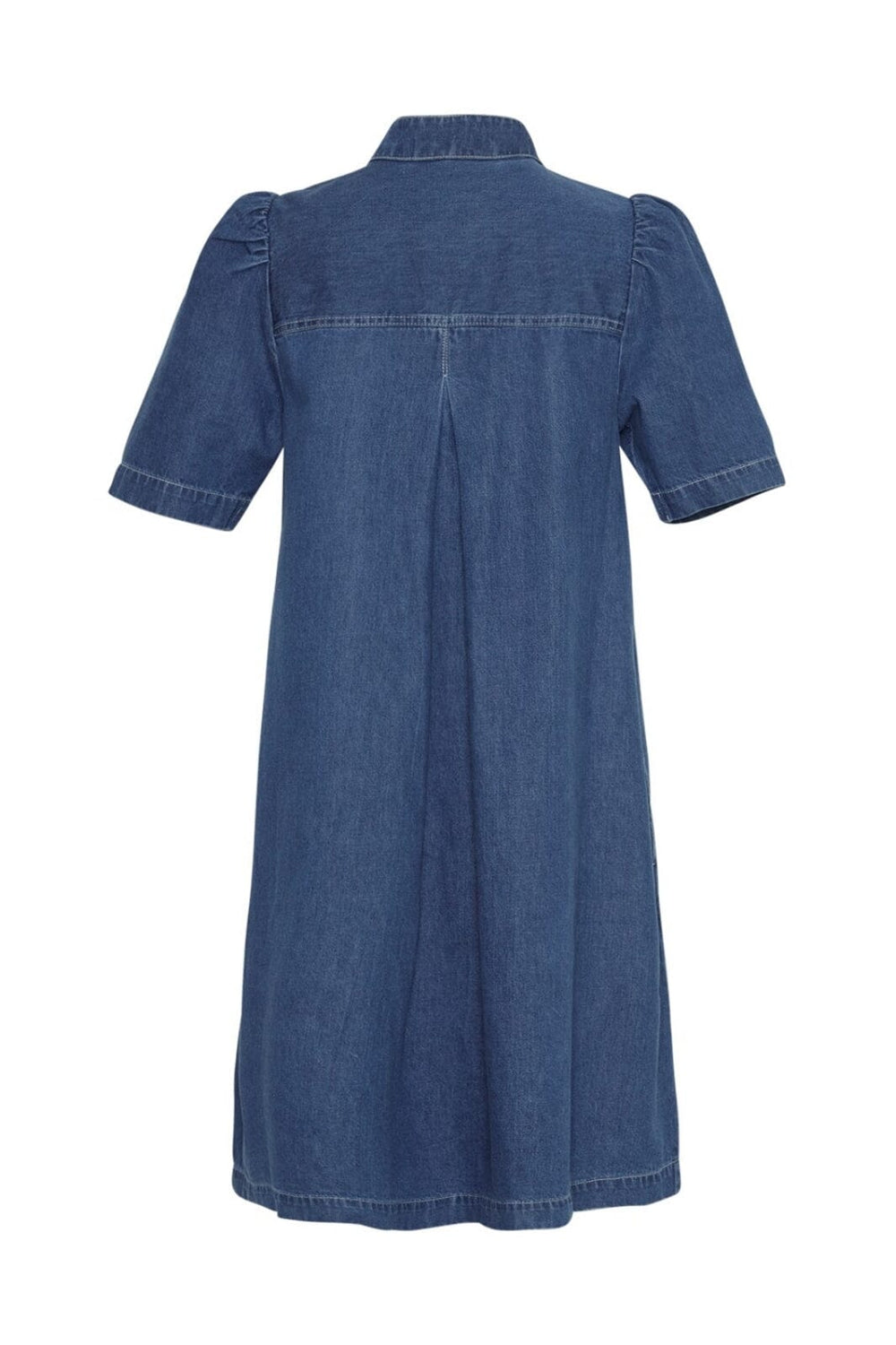 Forudbestilling - Moss Copenhagen - Mschshayla Ss Shirt Dress - Mid Blue Wash Kjoler 