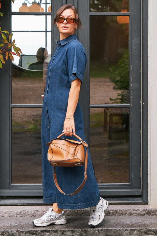 Neo Noir - Balli Denim Dress - Dark Blue