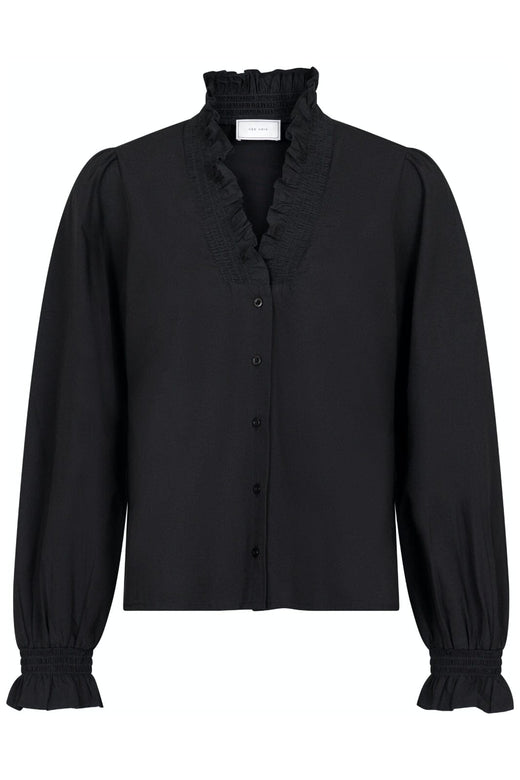 Forudbestilling - Neo Noir - Brielle Solid Shirt - Black Skjorter 