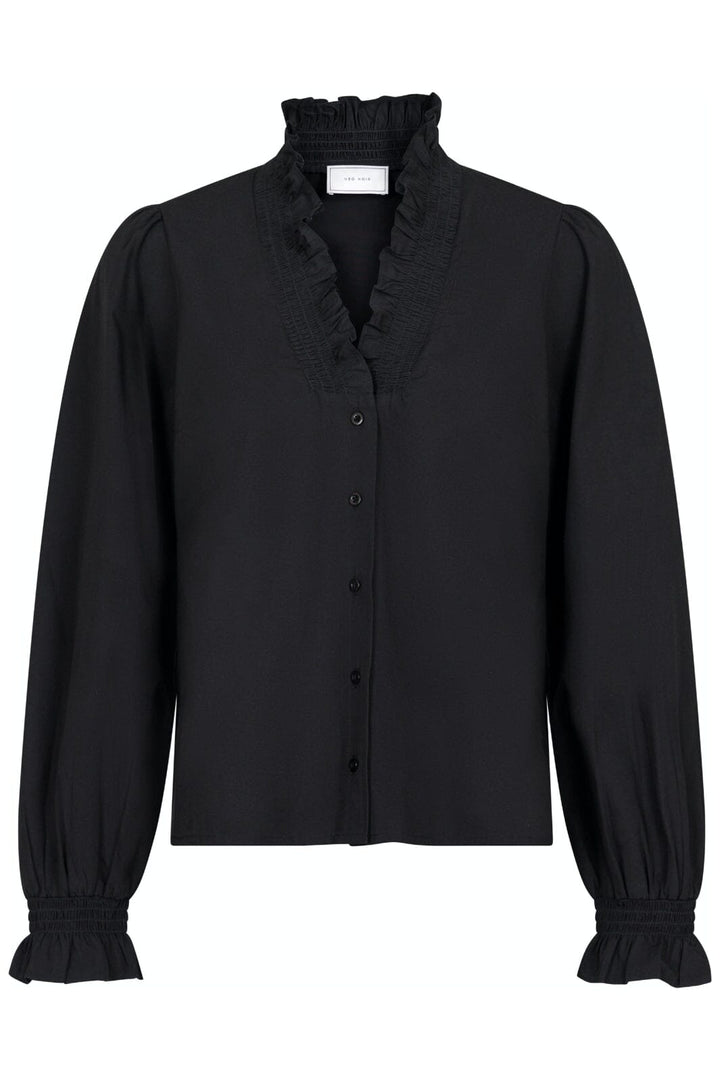 Forudbestilling - Neo Noir - Brielle Solid Shirt - Black Skjorter 