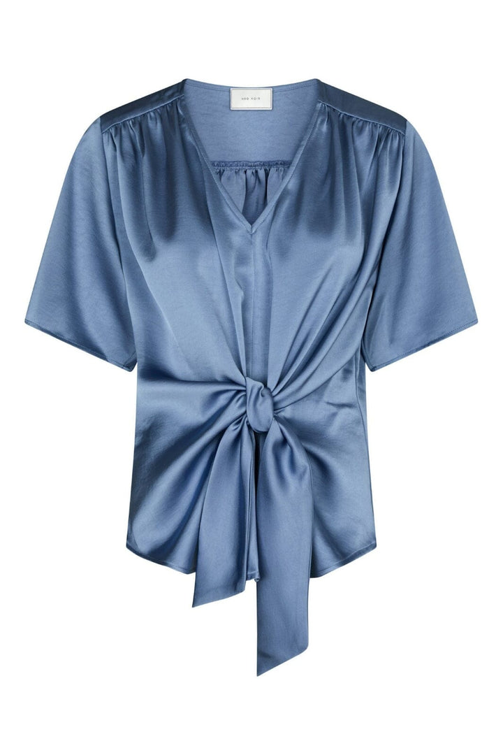 Neo Noir - Casadia Heavy Sateen Blouse 165695 - 407 - Smoke Blue