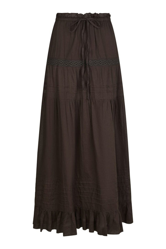 Neo Noir - Viso Dot Skirt 166433 - 676 - Dark Brown