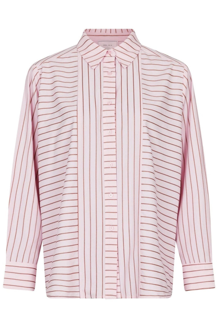 Forudbestilling - Neo Noir - Gili Multi Stripe Shirt - Light Pink Skjorter 