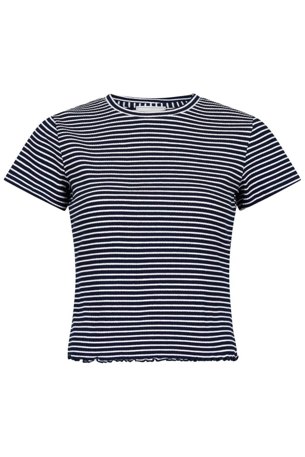 Forudbestilling - Neo Noir - Lonnie Stripe Tee - Dark Navy T-shirts 