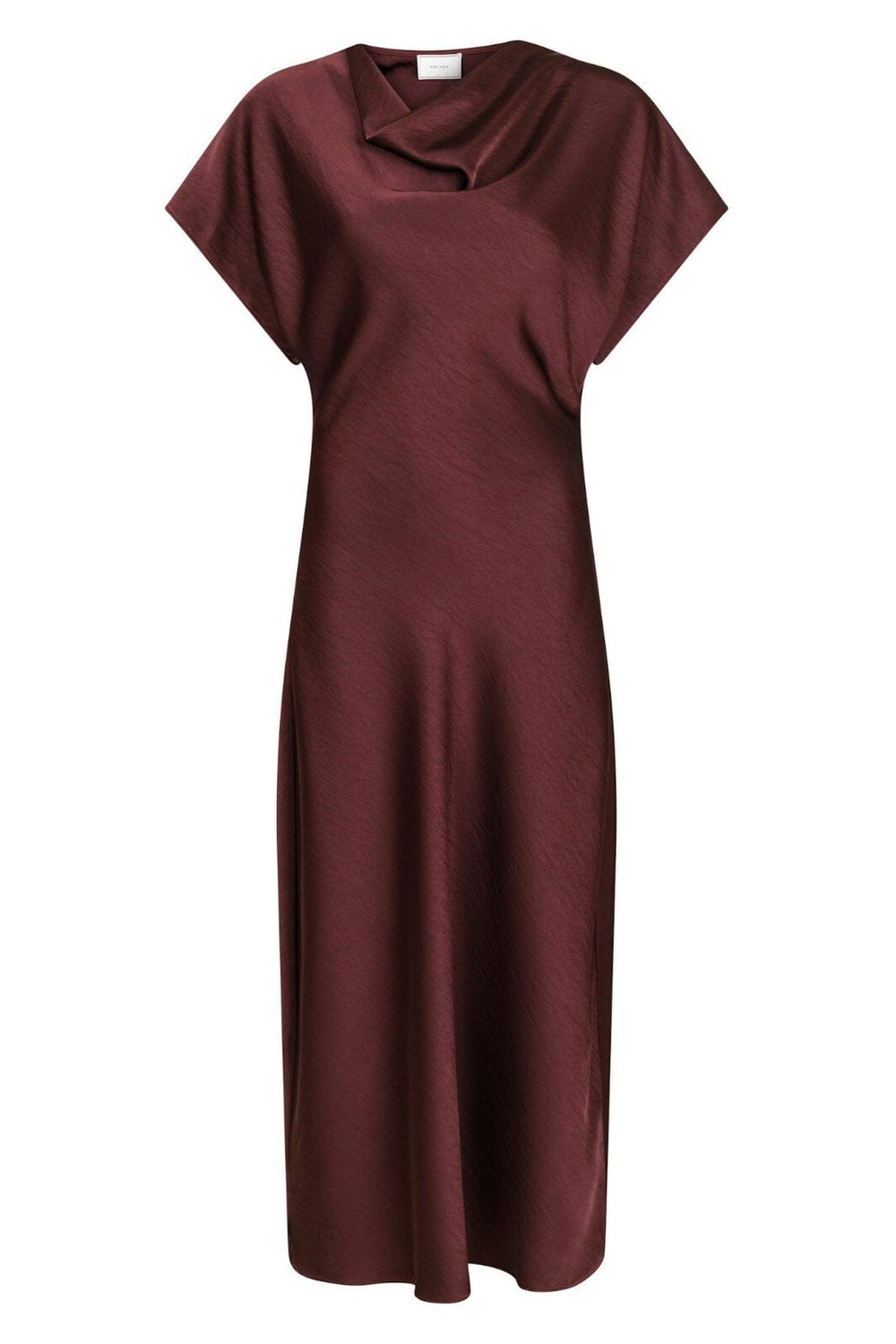 Forudbestilling - Neo Noir - Lucinda Heavy Sateen Dress - Burgundy Kjoler 