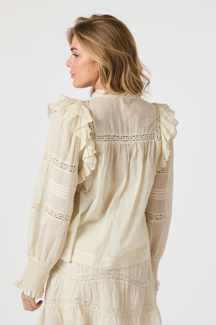 Neo Noir - Mauri S Voile Blouse 164698 - 191 - Light Yellow
