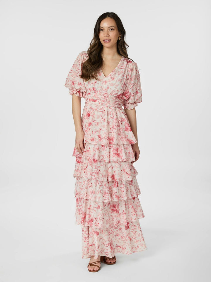 Forudbestilling - Neo Noir - Noorie Blur Print Dress 165348 - 160 - Red Kjoler 