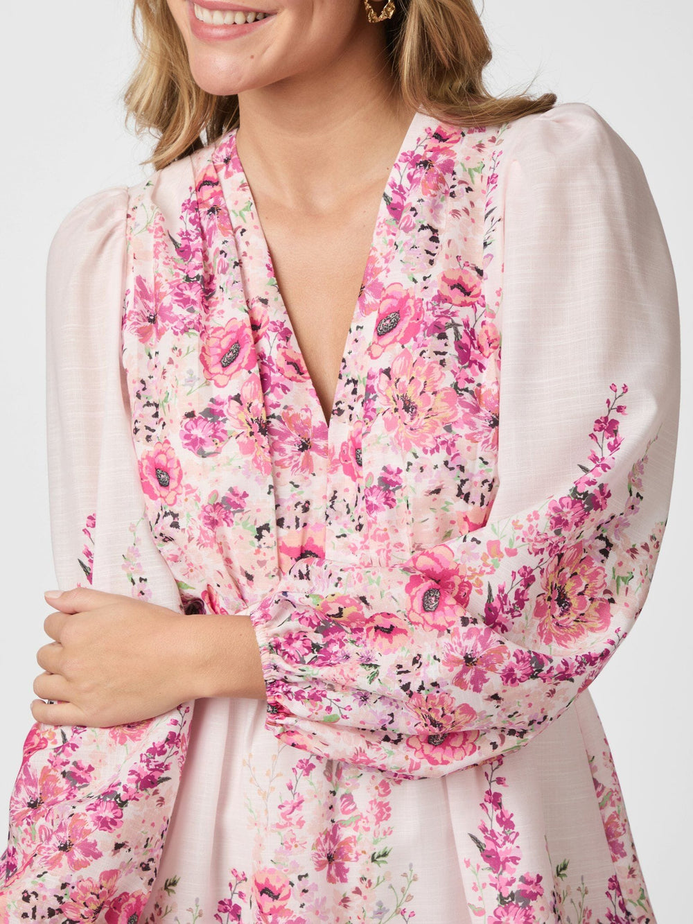 Forudbestilling - Neo Noir - Semila Flower Print Dress 166452 - 165 - Rose Kjoler 