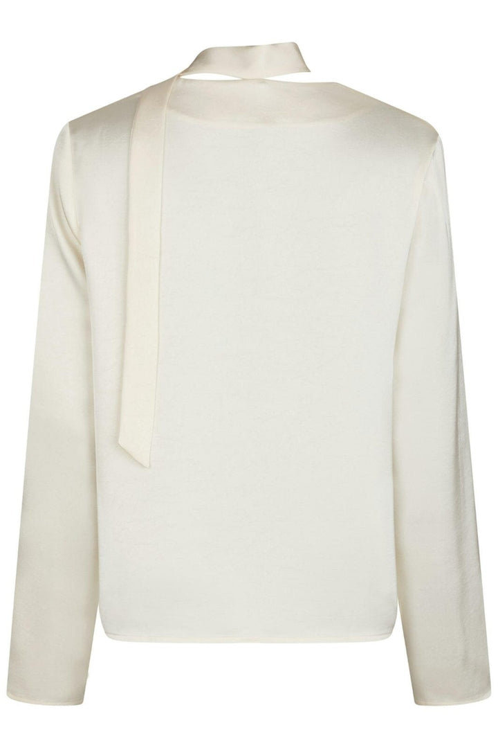 Neo Noir - Susanna Heavy Sateen Blouse 165018 - 621 - Pearl