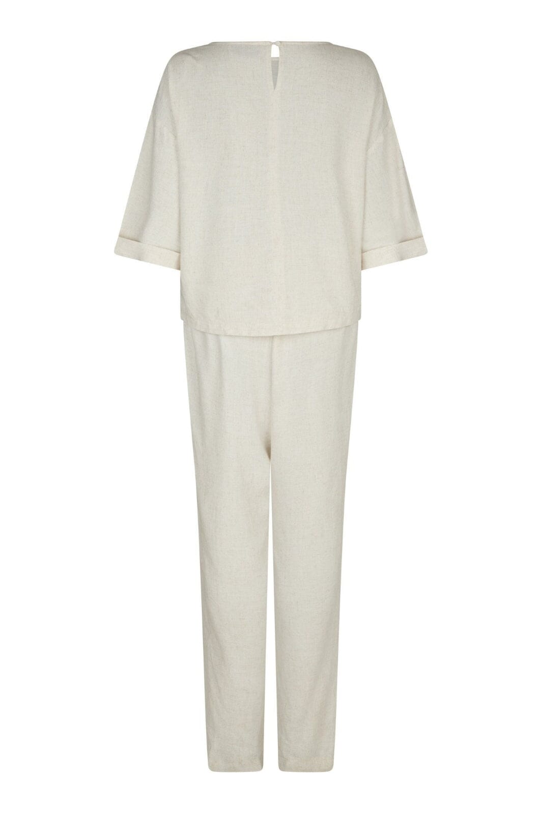 Forudbestilling - Neo Noir - Tatjanna Linen Jumpsuit 165935 - 815 - Natural