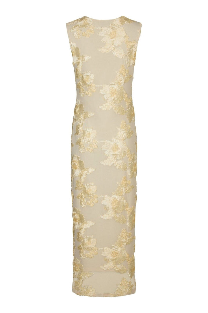 Forudbestilling - Neo Noir - Tiranna Big Flower Mesh Dress 166824 - 191 - Light Yellow
