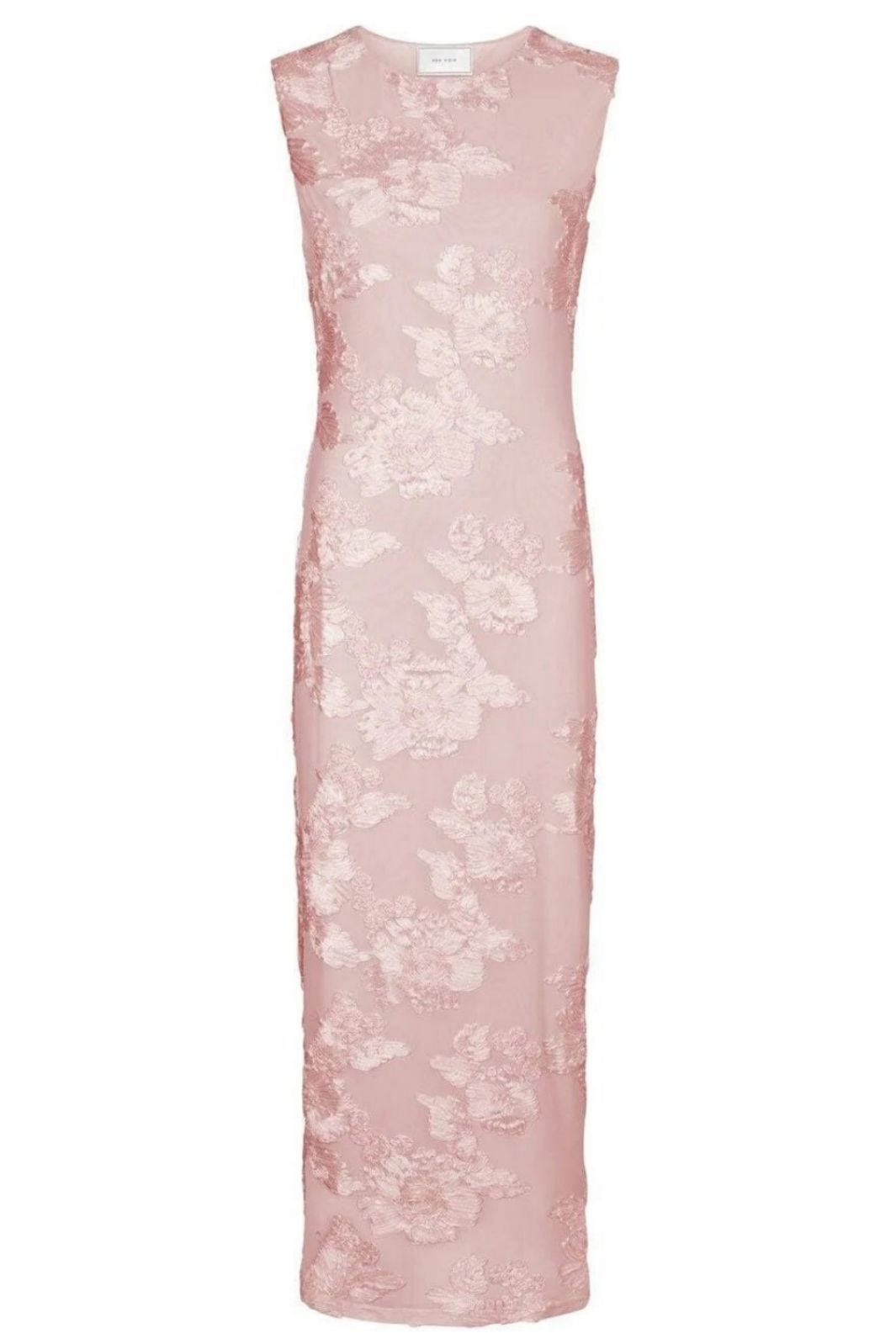 Forudbestilling - Neo Noir - Tiranna Big Flower Mesh Dress 166824 - 754 - Light Pink Kjoler 