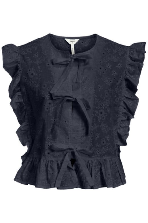 Forudbestilling - Object - Objcilie S/L Top - Sky Captain Bluser 