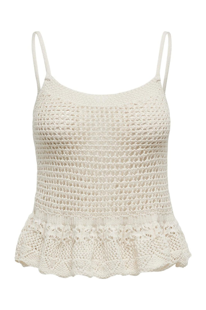 Only - Onlmary Life Sl Peplum Top Knt - 4447940 Birch