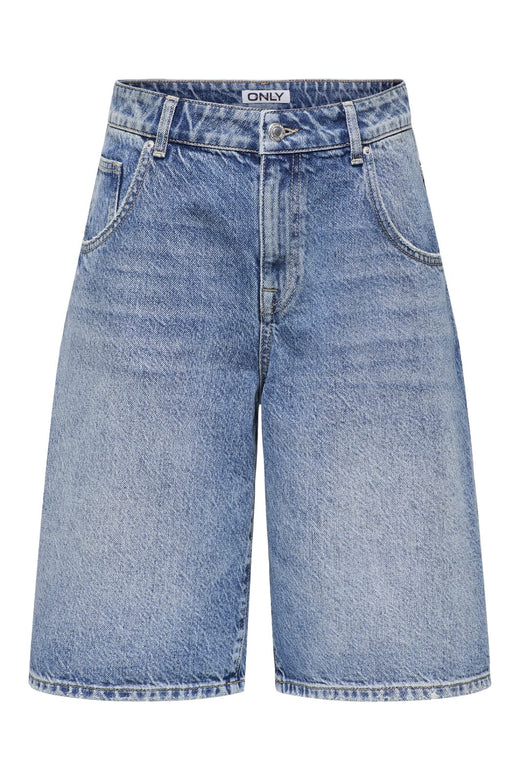 Forudbestilling - Only - Onlmate Reg Baggy Long Shorts - 4674440 Medium Blue Denim
