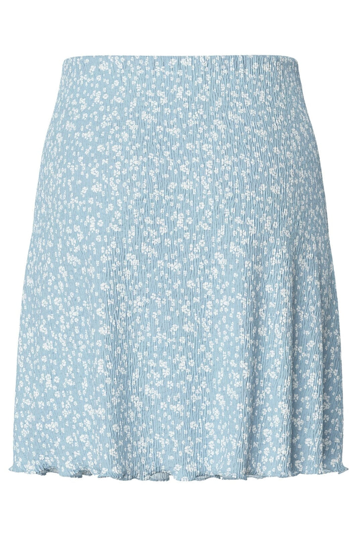 Pieces - Pcflora Short Skirt - 4699155 Cashmere Blue Small Flower