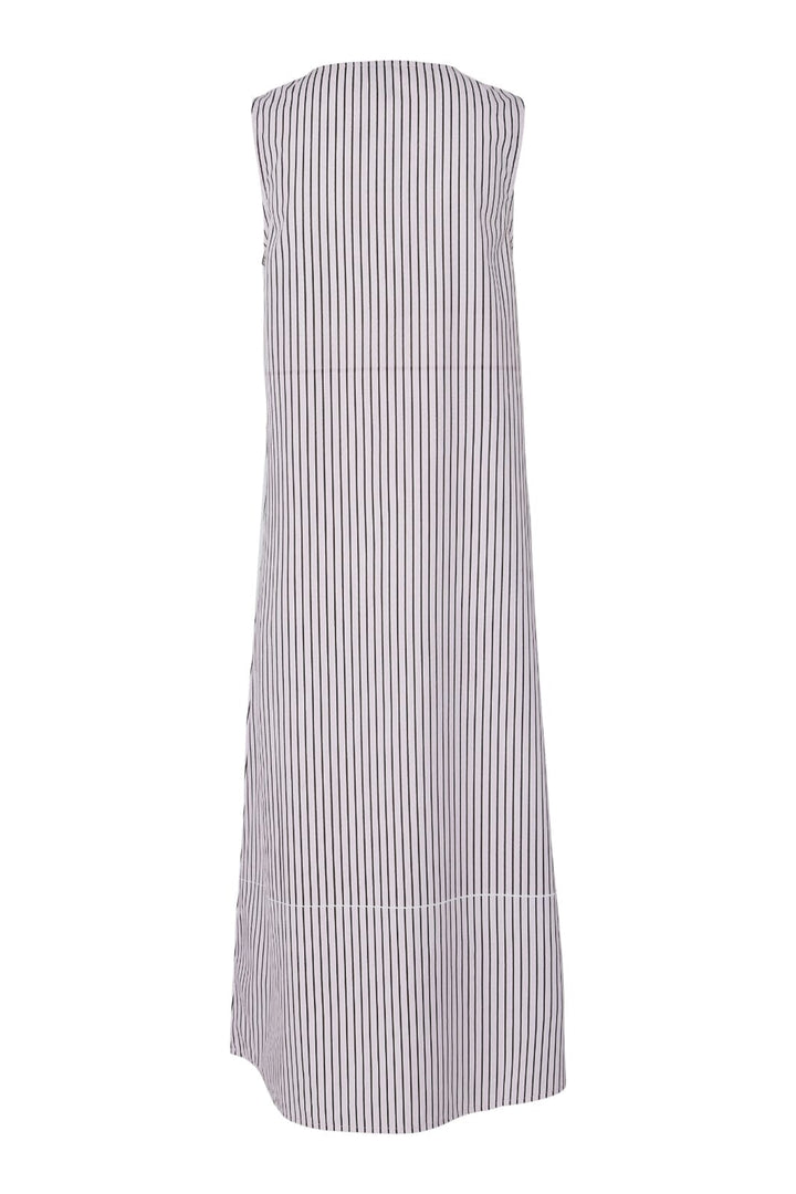 Pieces - Pcjenna Sl Midi Rev. Tie Dress - 4945041 Pink Tulle Delicioso And Bright White