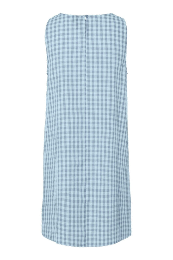 Pieces - Pcliliane Sl O-Neck Short Dress - 4953068 Cashmere Blue Light Blue