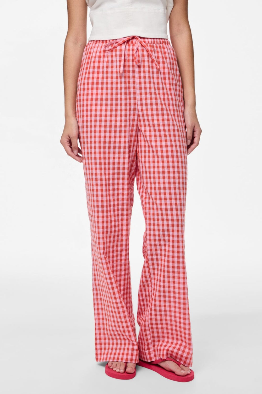 Pieces - Pcliliane Wide Pants - 4953081 Ballerina Red