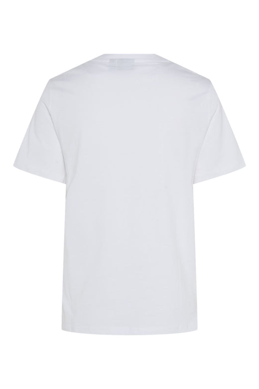 Pieces - Pcscarlett Ss Printed T-Shirt - 4696524 Bright White Lovers Club Heart