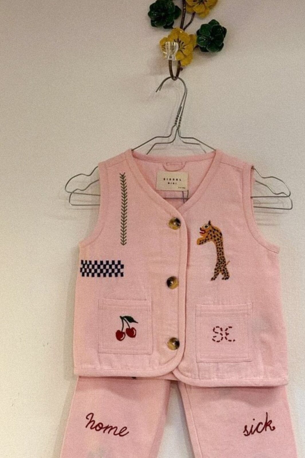 Forudbestilling - Sissel Edelbo - Ellie MINI Organic Cotton Vest SE 1251 - Pink Vest 