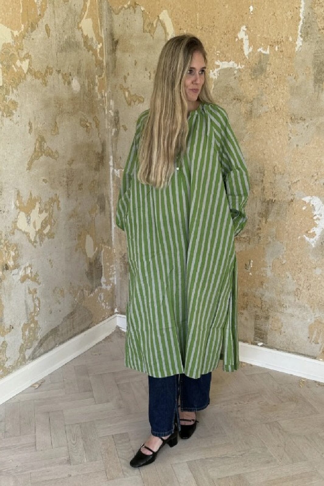 Forudbestilling - Sissel Edelbo - Lara Organic Cotton Dress SE 1287 - Kiwi Kjoler 