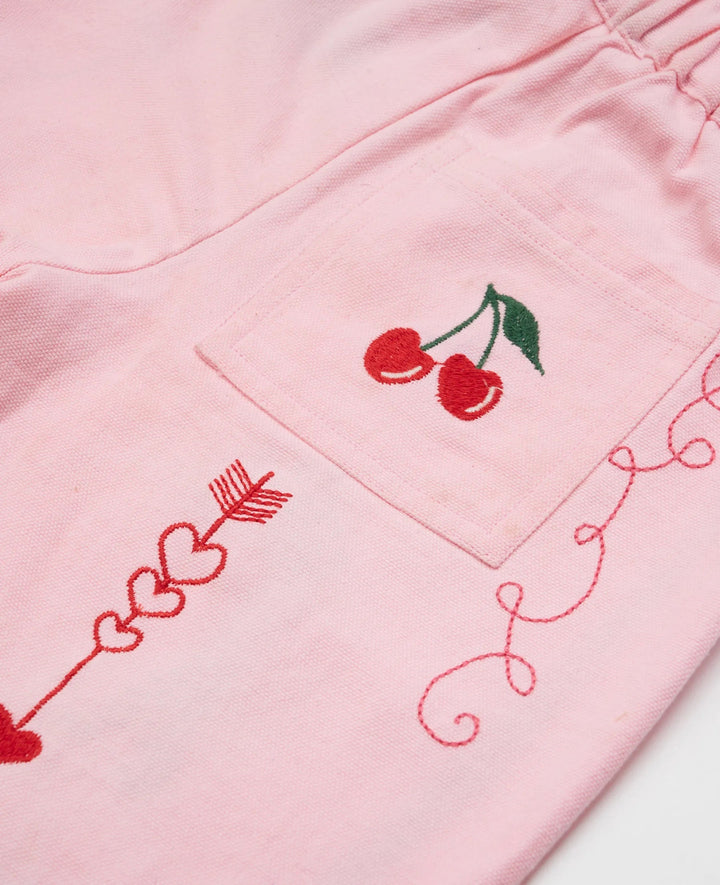 Forudbestilling - Sissel Edelbo - Oda MINI Organic Cotton Pants SE 1265 - Pink Bukser 