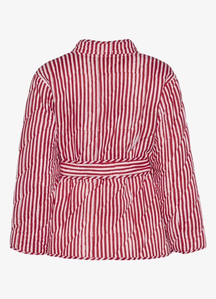 Forudbestilling - Sissel Edelbo - Sussie Organic Cotton Reversible Jacket SE 1215 - Red & White Jakker 