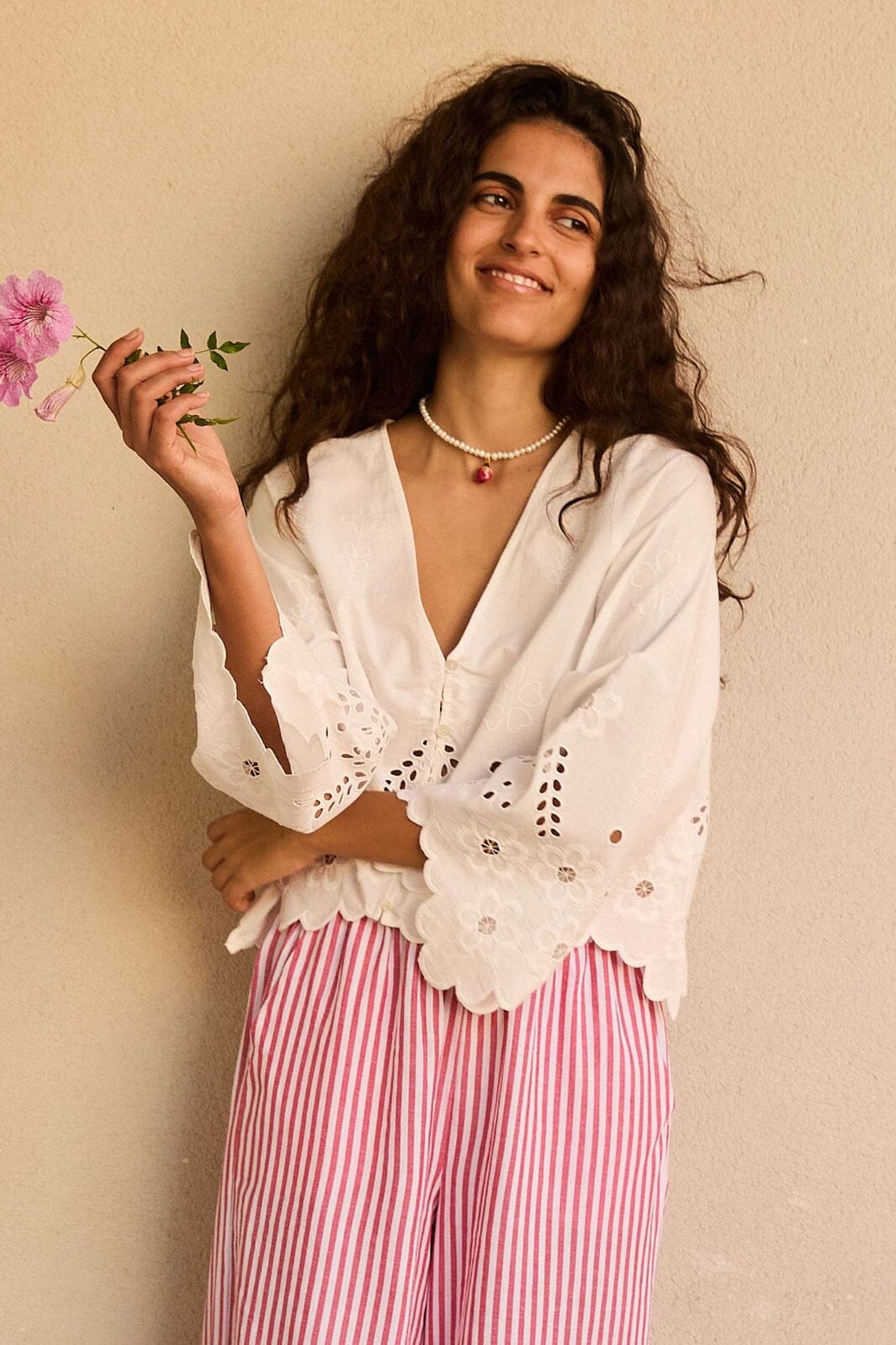 Sissel Edelbo - Trine Top SE 1636 - White Cutwork