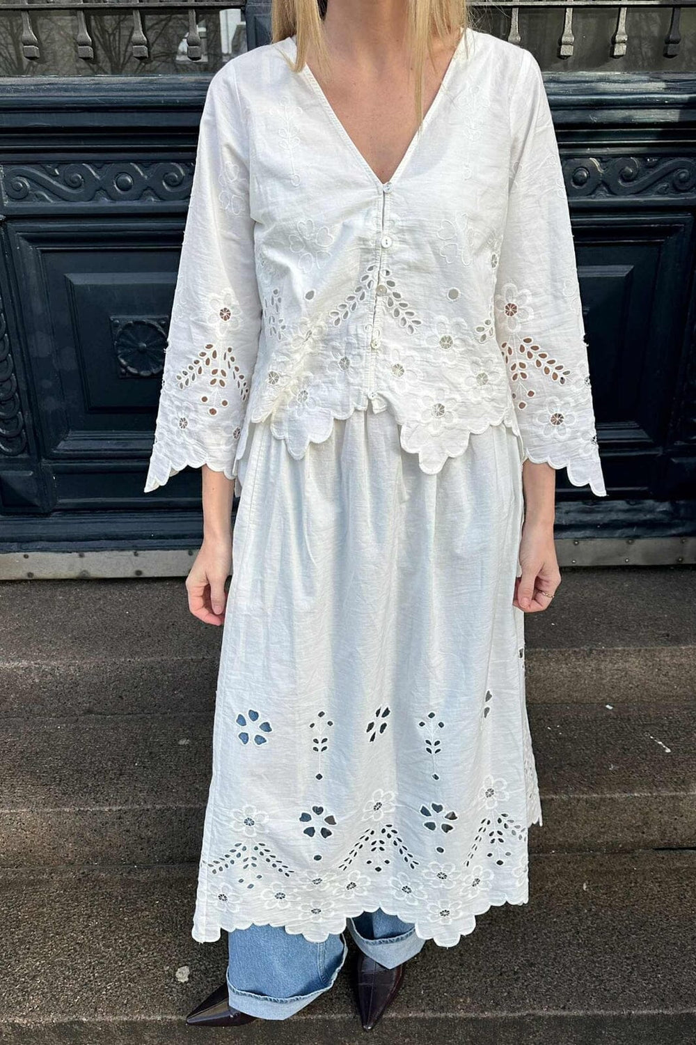 Sissel Edelbo - Trine Top SE 1636 - White Cutwork