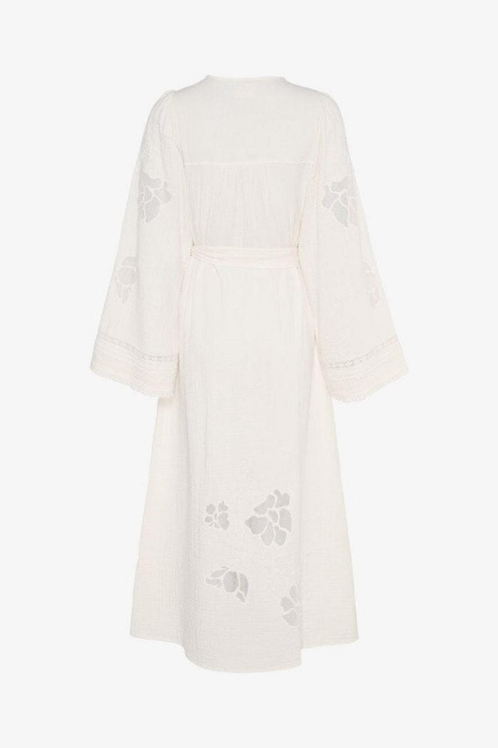 Forudbestilling - Sissel Edelbo - Winfrey Organic Cotton Wrap Dress SE 1247 - Off White Kjoler 