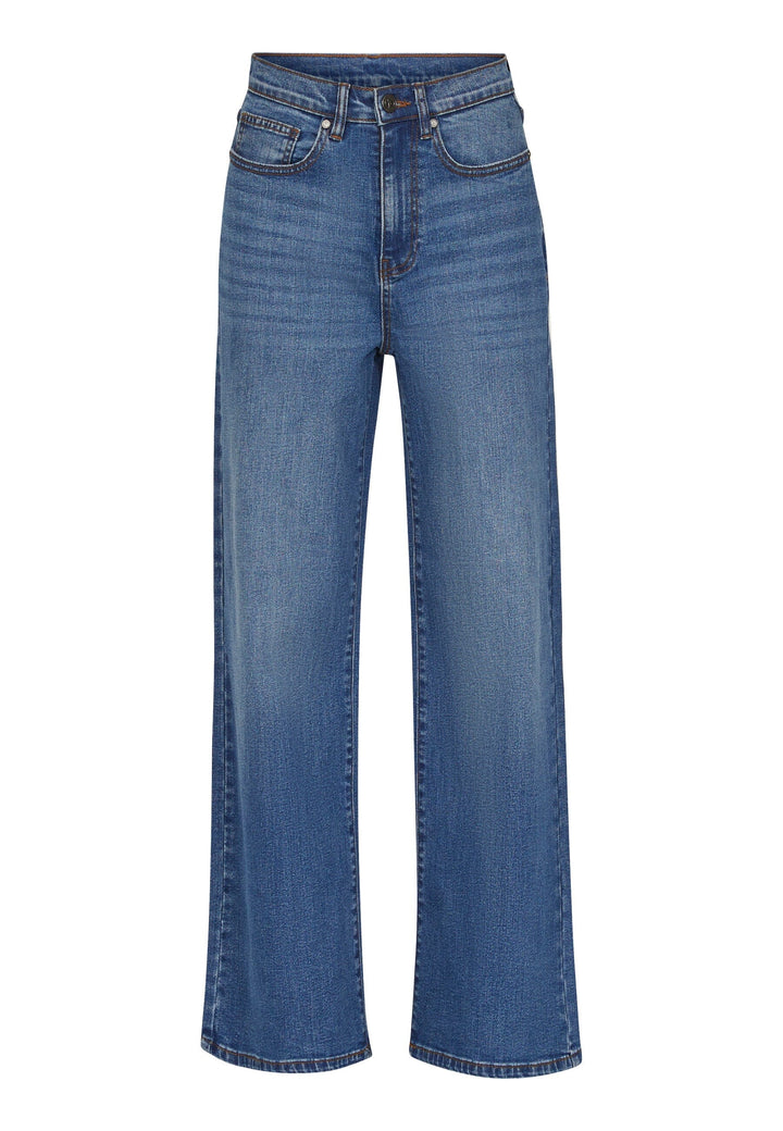 Forudbestilling - Sisters Point - Owi-W.Je8 - 921 Mid Blue Wash Jeans 