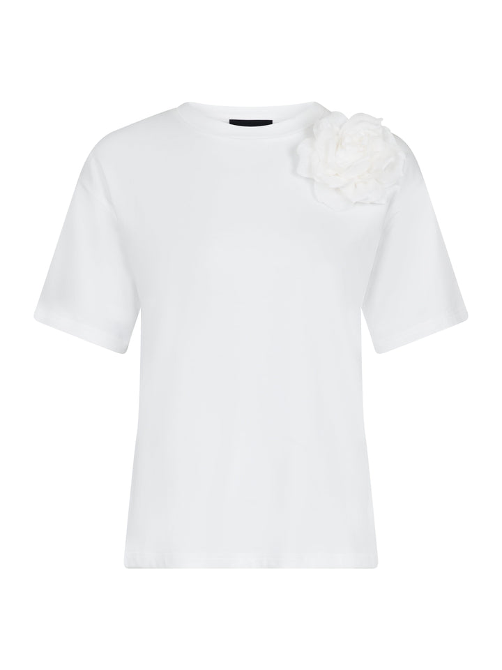 Forudbestilling - Valentin Studio - Rose T-shirt - White T-shirts 
