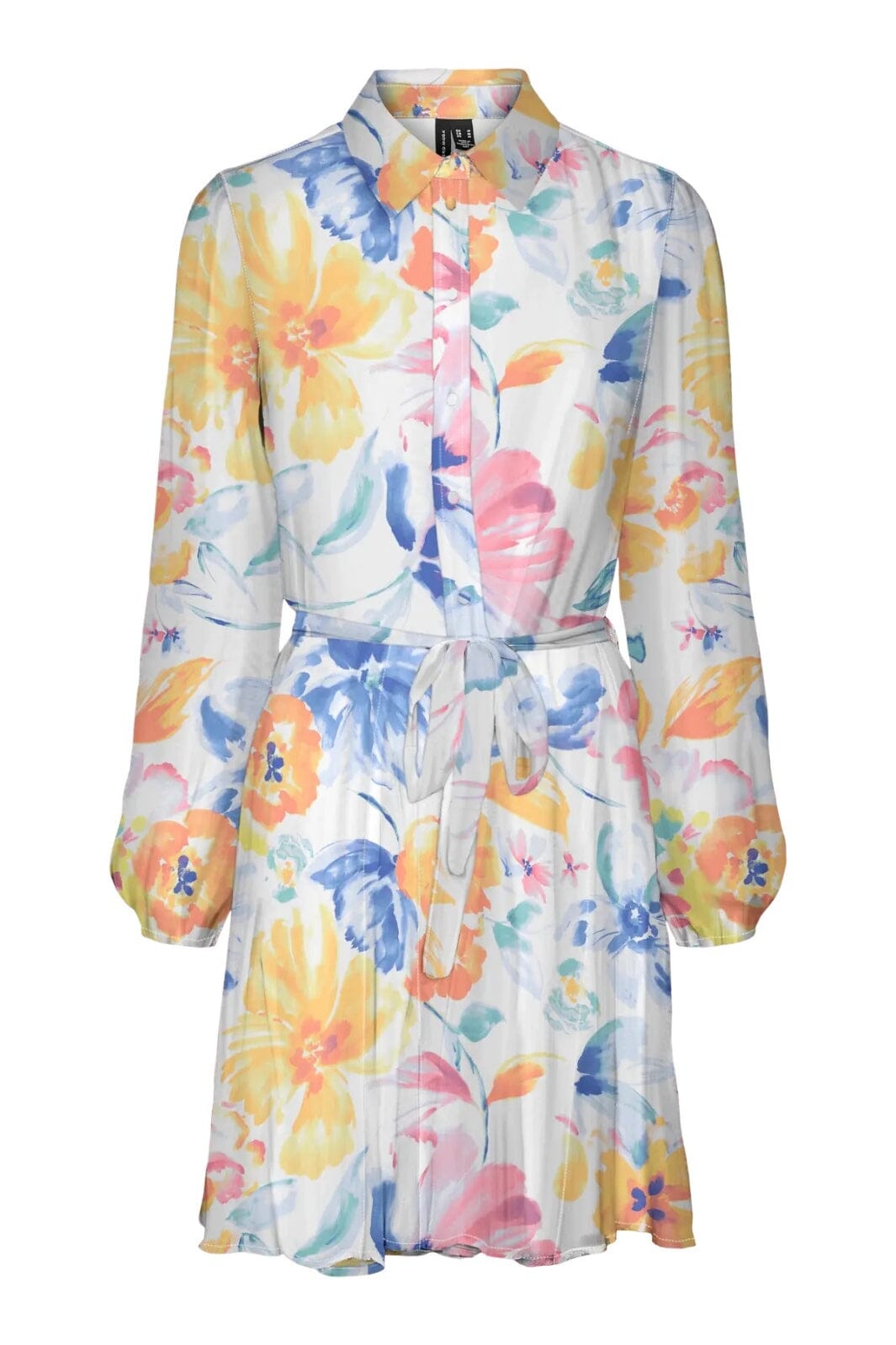 Vero Moda - Vmsmilla Ls Volume Short Dress - 4796141 Cloud Dancer Annie