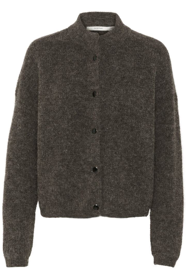 Gestuz - Alphagz Short Cardigan 10905931 - 107959 - Chestnut Melange Cardigans 