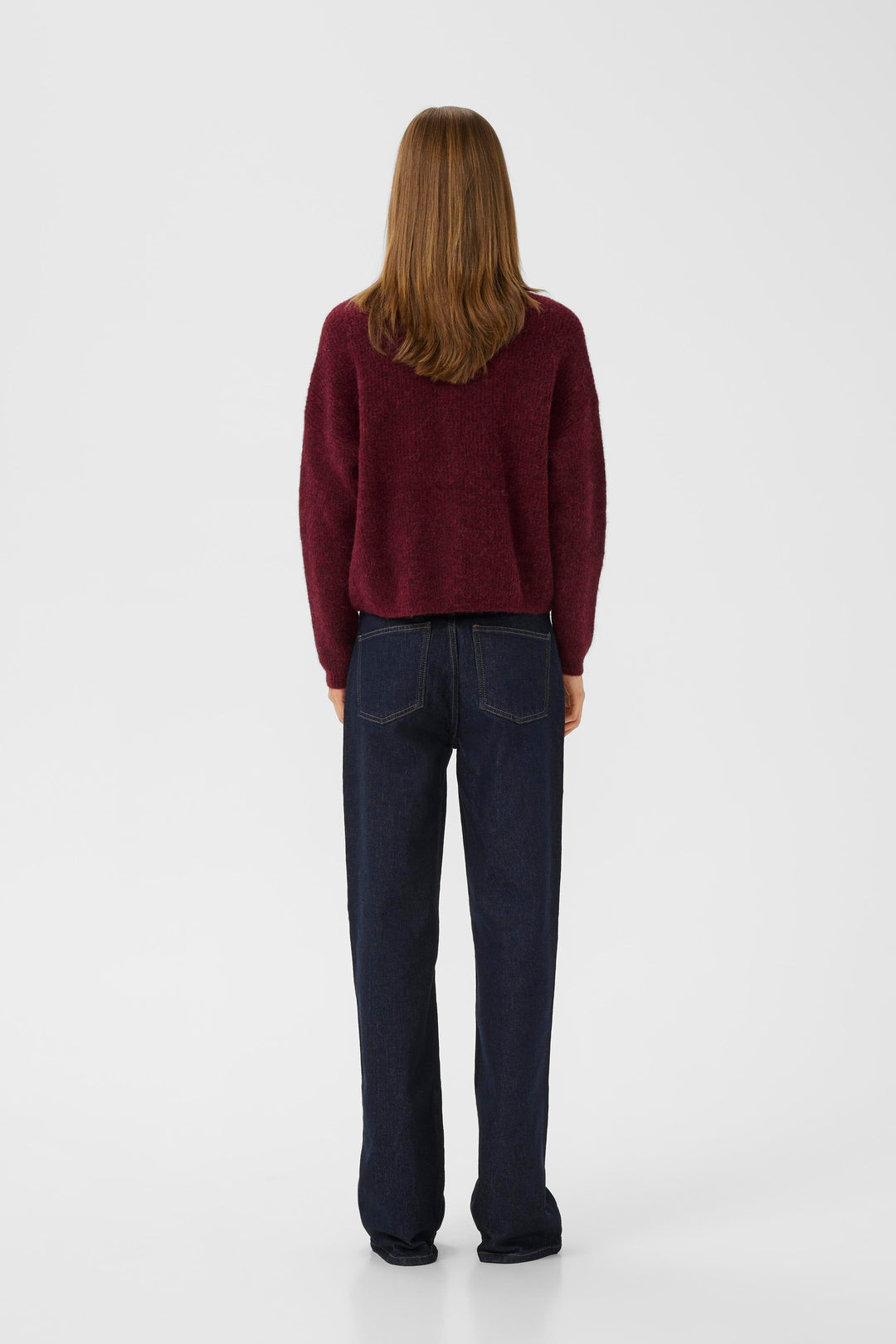 Gestuz - Alphagz Short Cardigan 10906463 - 107340 - Blood Red Mélange Cardigans 