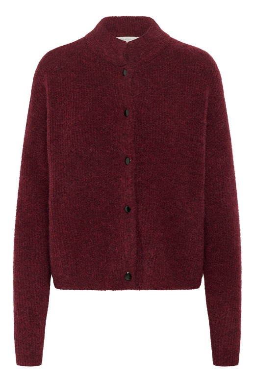 Gestuz - Alphagz Short Cardigan 10906463 - 107340 - Blood Red Mélange Cardigans 