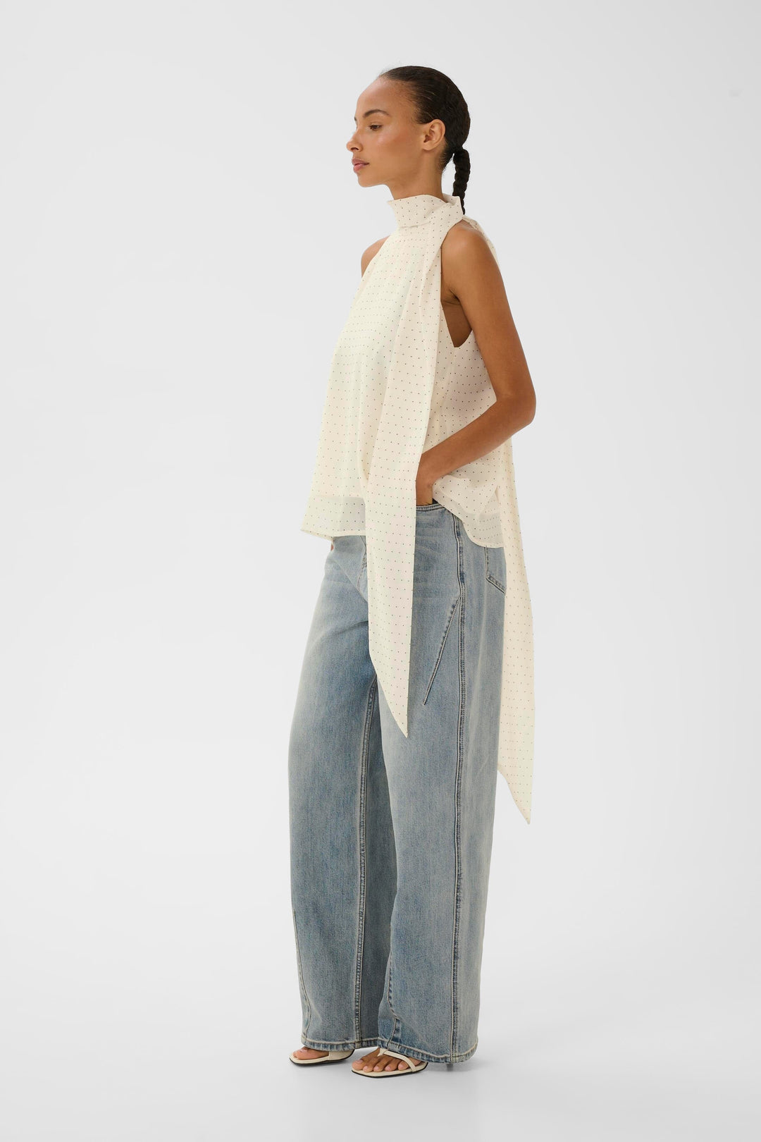 Gestuz - Gzdorah P Top 10911149 - 109386 - Birch Dot Bluser 