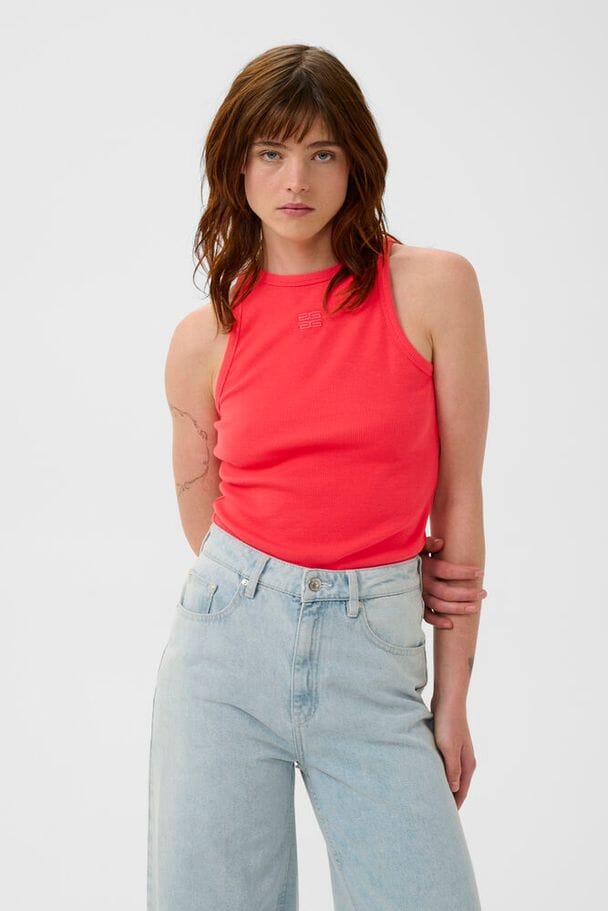 Gestuz - Gzdrew Logo Tank 2.0 10910066 - 181660 - Tomato Toppe 