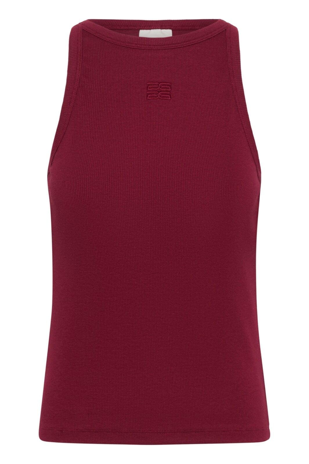 Gestuz - Gzdrew Logo Tank 2.0 10910066 - 191724 - Cabernet Toppe 