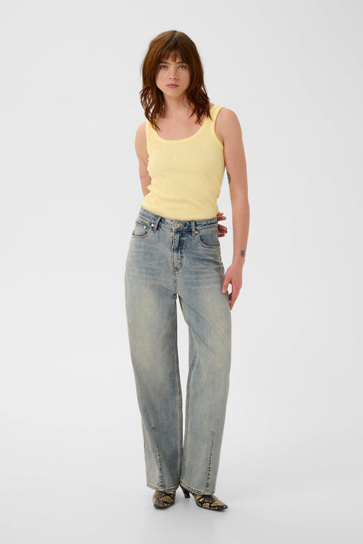 Gestuz - Gzdrew Logo Top 2.0 10910067 - 120722 - French Vanilla Toppe 